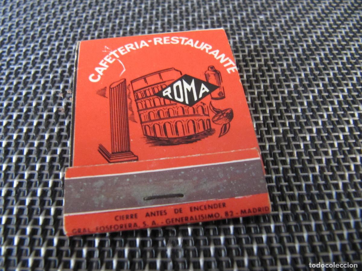 Cajas de cerillas: CAFETERIA-RESTAURANTE ROMA - Foto 1