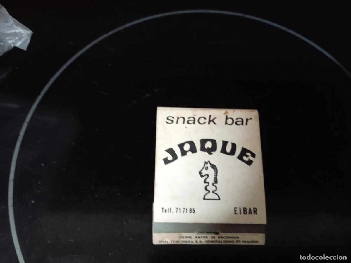 Cajas de cerillas: CAJA DE CERILLAS SNACK BAR JAQUE EIBAR - Foto 1
