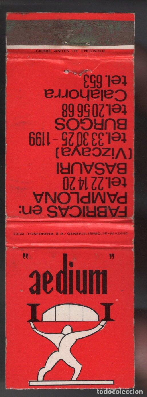 Cajas de cerillas: CERILLAS - AEDIUM - A&Ntilde;OS 60/70 - Foto 1