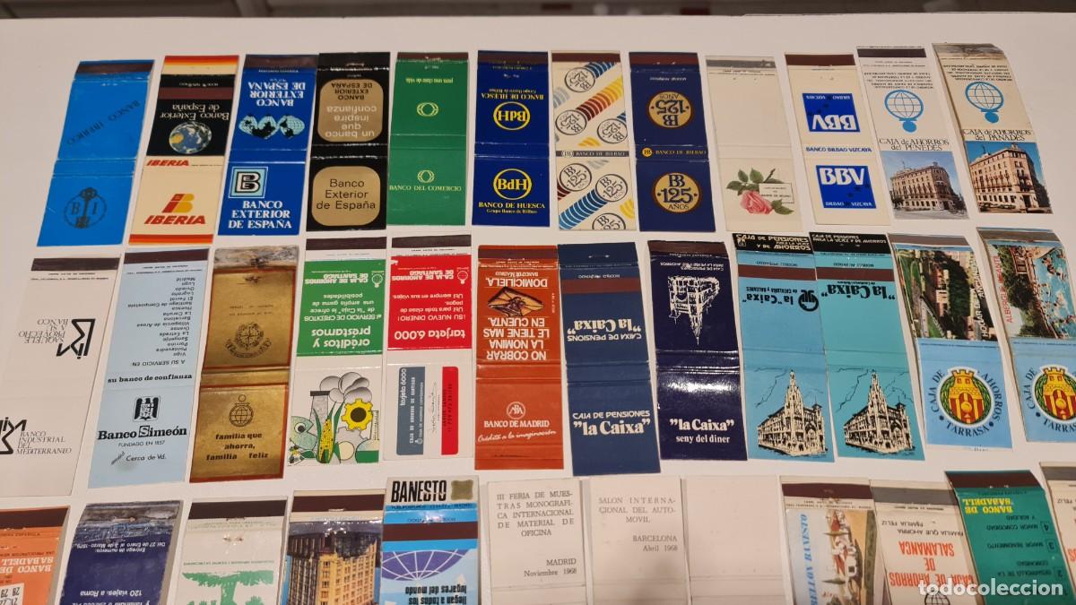 Cajas de cerillas: 48 carteritas de cerillas. Bancos - Foto 3