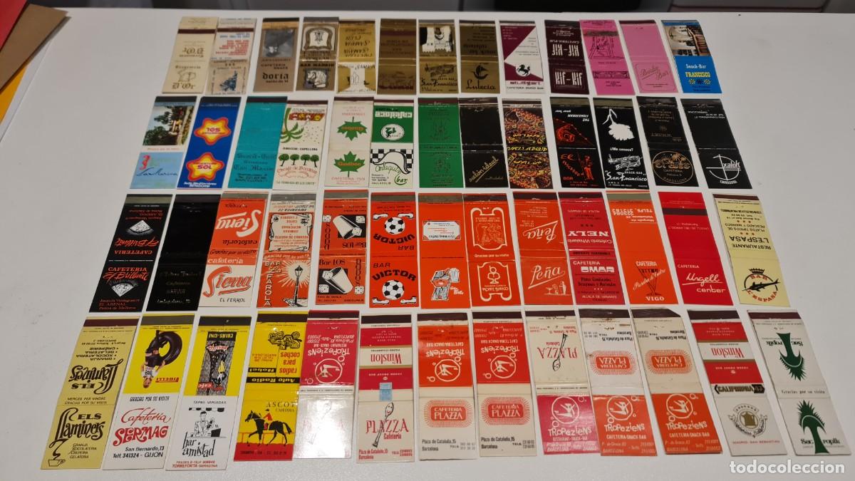 Cajas de cerillas: 159 carteritas de cerillas. Bares - Foto 1