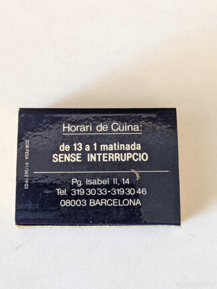 Cajas de cerillas: Restaurant 7 Portes Barcelona - Foto 3