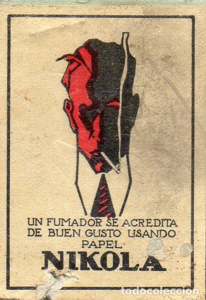Cajas de cerillas: Caja de cerillas panel con anuncio de &eacute;poca - Foto 1