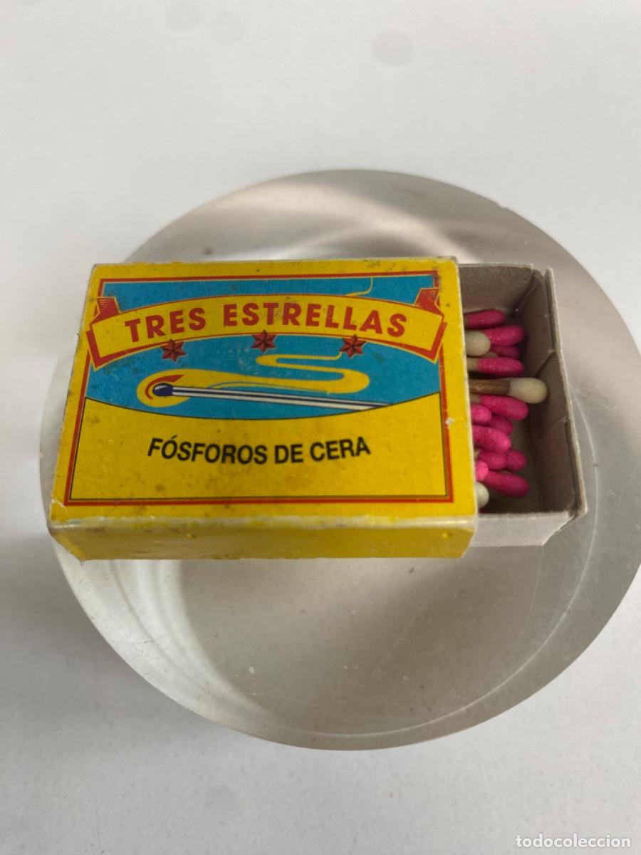 Matchboxes: F&oacute;sforos de cera TRES ESTRELLAS - caja de cerillas - ver fotos