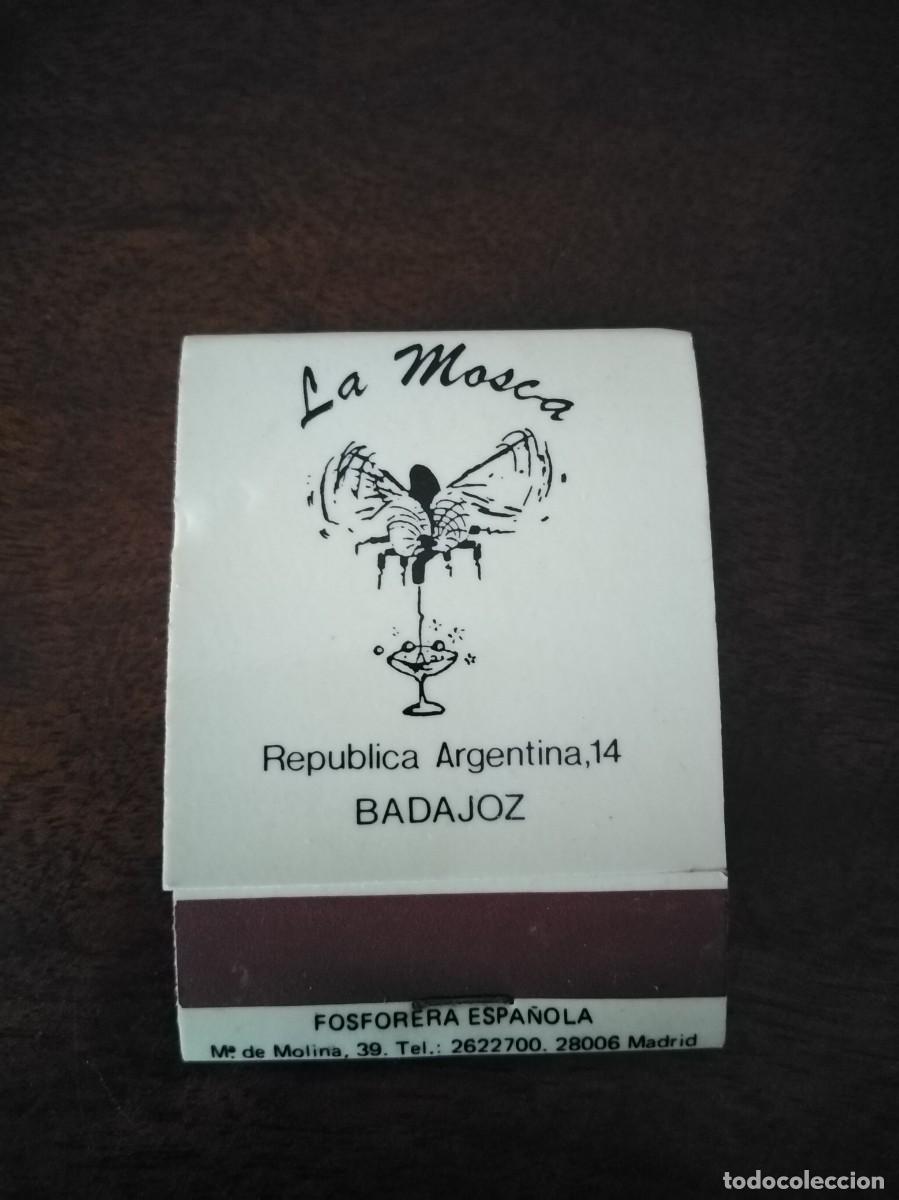 Cajas de cerillas: Caja de cerillas Bar la Mosca, Badajoz. - Foto 1