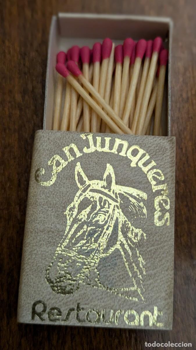 Cajas de cerillas: Caja de cerillas Restaurant Can Junqueres Sabadell - Foto 2