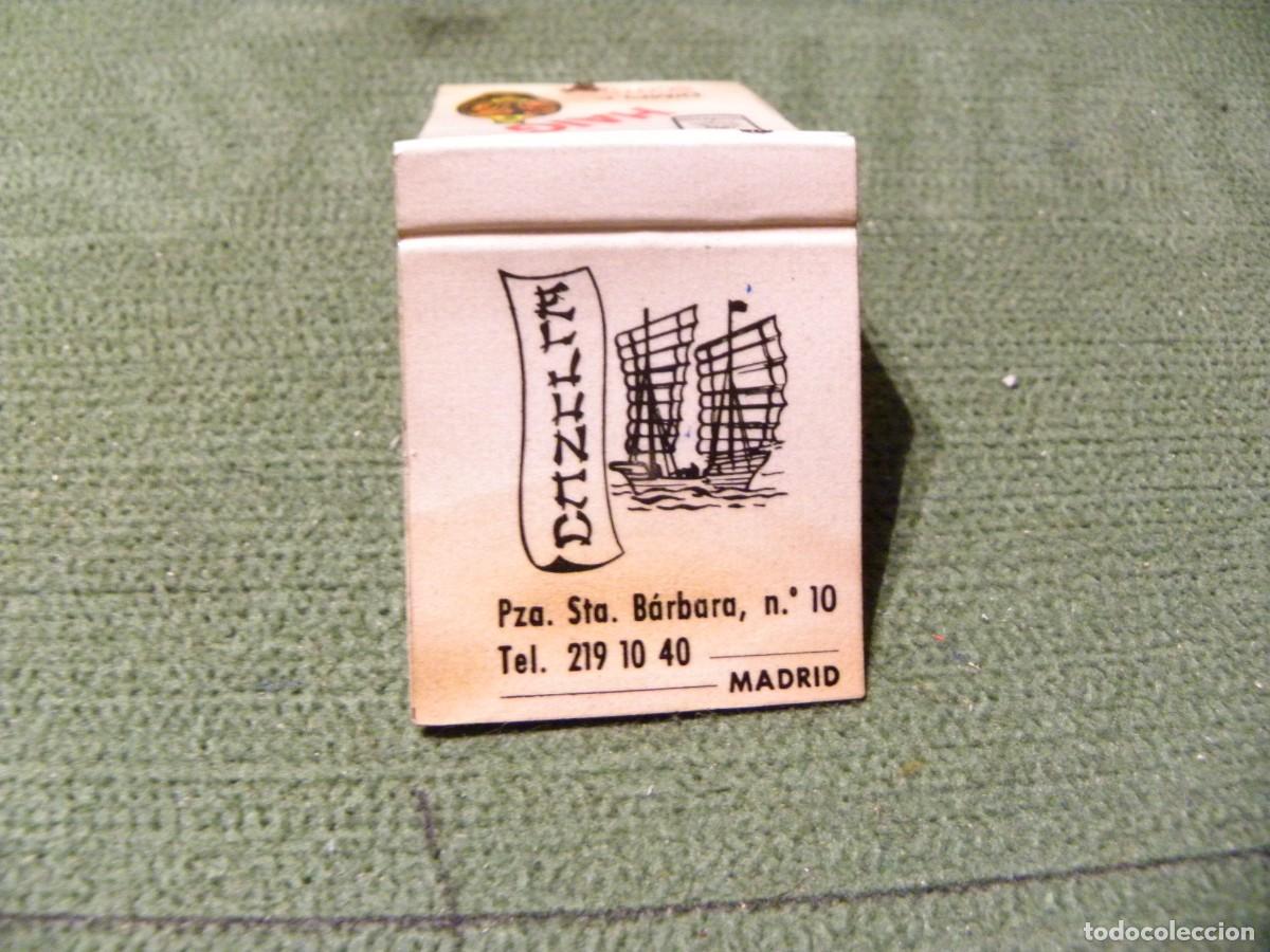 Bo&icirc;tes d'Allumettes: ANTIGUA CAJA DE CERILLAS BEBIDAS GOLD LABEL HAIG-PUB EL JUNCO-MADRID