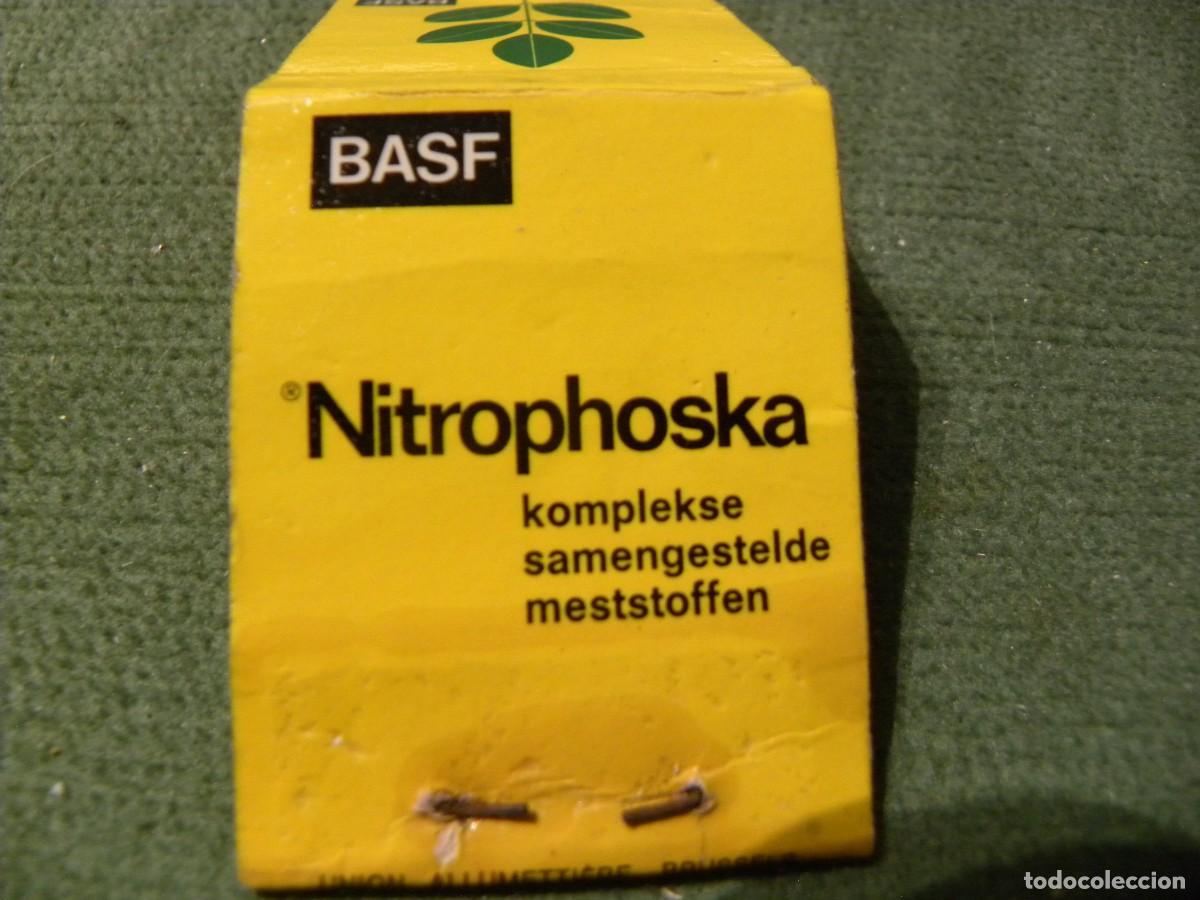 Cajas de cerillas: ANTIGUA CAJA DE CERILLAS ABONOS BASF - Foto 2