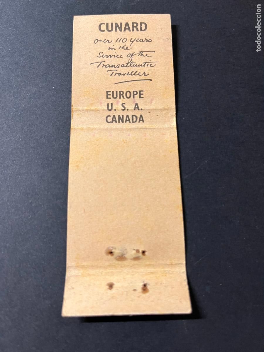 Cajas de cerillas: Cunard Bryan May England - Foto 2