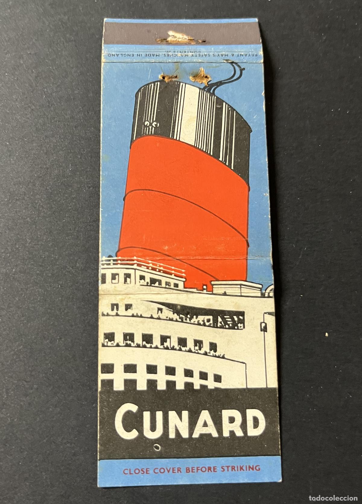 Cajas de cerillas: Cunard Bryan May England - Foto 1