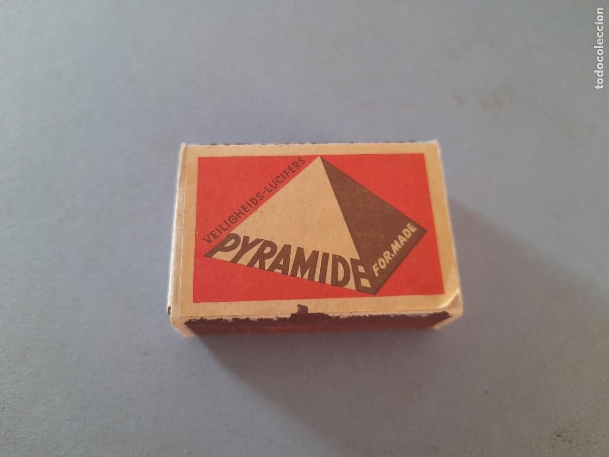 Cajas de cerillas: Caja vac&iacute;a de cerillas pyramide - Foto 1