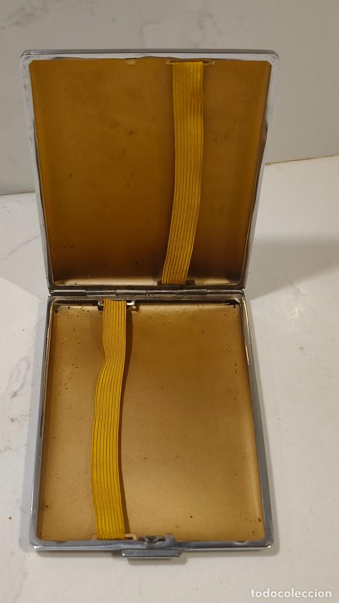 Cajas de cerillas: &Eacute;tui &agrave; cigarettes vintage plaqu&eacute; argent - Foto 3