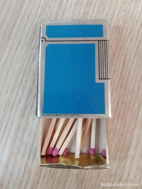 Cajas de cerillas: CAJA DE CERILLAS tipo mechero azul - Foto 1