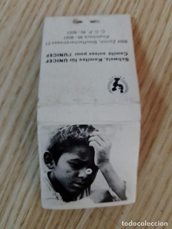 Cajas de cerillas: CAJA DE CERILLAS Unicef Suiza - Foto 1