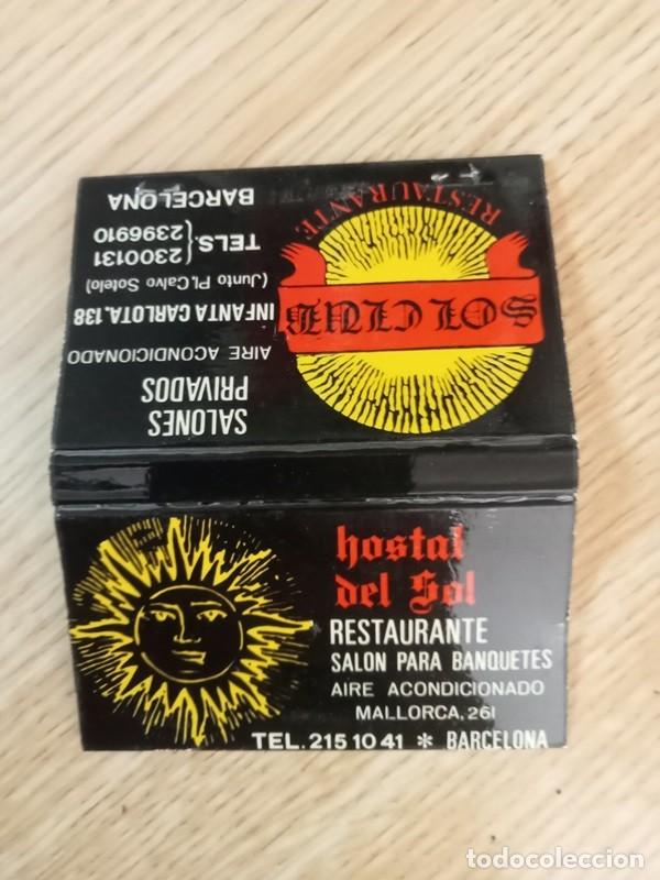 Cajas de cerillas: CAJA DE CERILLAS Hostal del Sol BCN - Foto 1