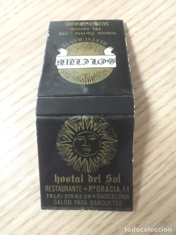 Cajas de cerillas: CAJA DE CERILLAS Hostal del Sol BCN - Foto 1