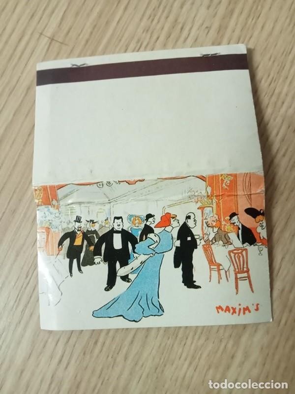 Cajas de cerillas: CAJA DE CERILLAS MAXIMS Paris - Foto 1