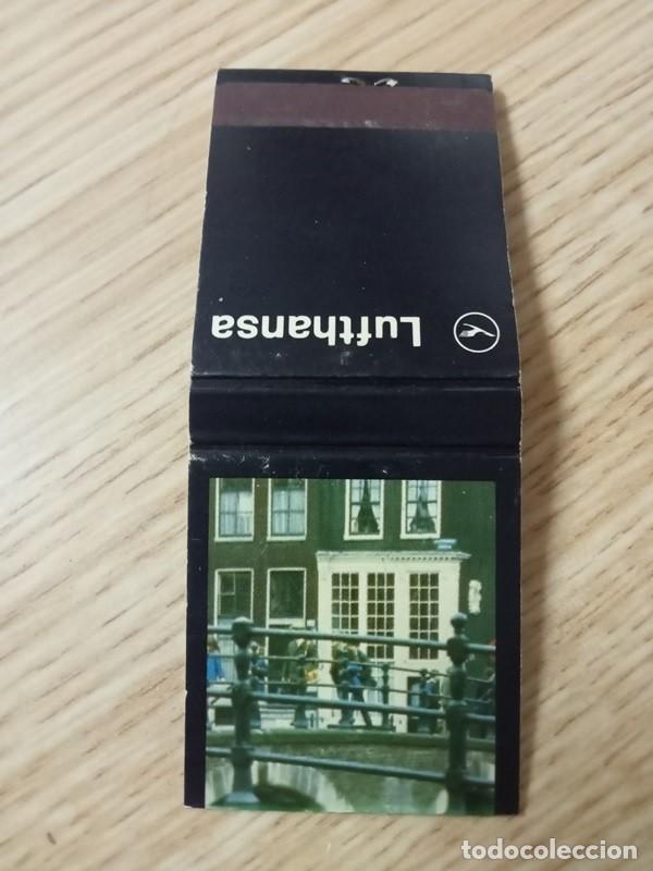 Cajas de cerillas: CAJA DE CERILLAS Lufthansa Amsterdam - Foto 1