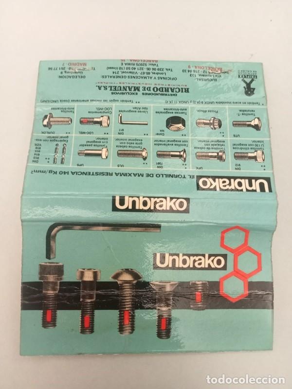 Cajas de cerillas: CAJA DE CERILLAS Unbrako - Foto 1