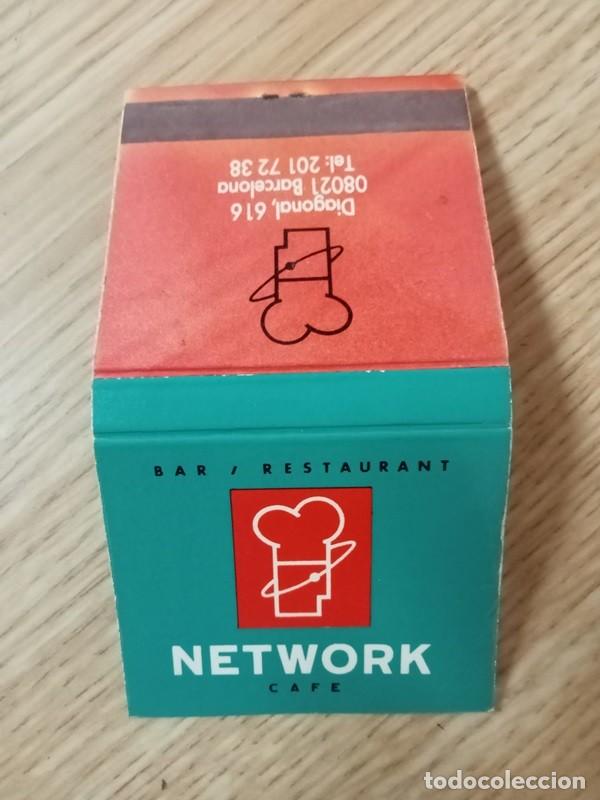 Cajas de cerillas: CAJA DE CERILLAS Rest. Network cafe BCN - Foto 1