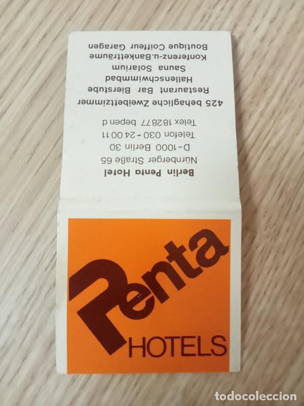 Cajas de cerillas: CAJA DE CERILLAS Penta Hotels Berlin - Foto 1