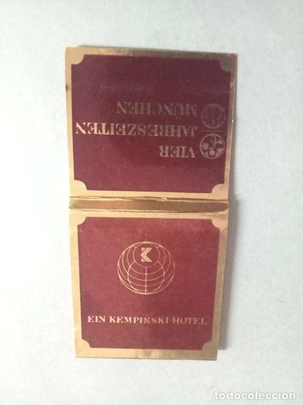 Cajas de cerillas: CAJA DE CERILLAS ein kempinski hotel M&uuml;nchen - Foto 1