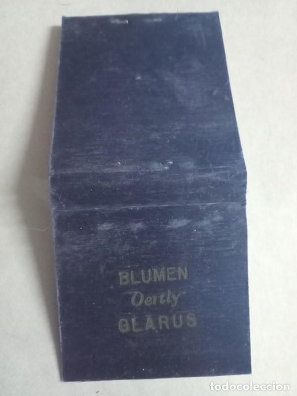 Cajas de cerillas: CAJA DE CERILLAS Blumen Oertly Glarus - Foto 1