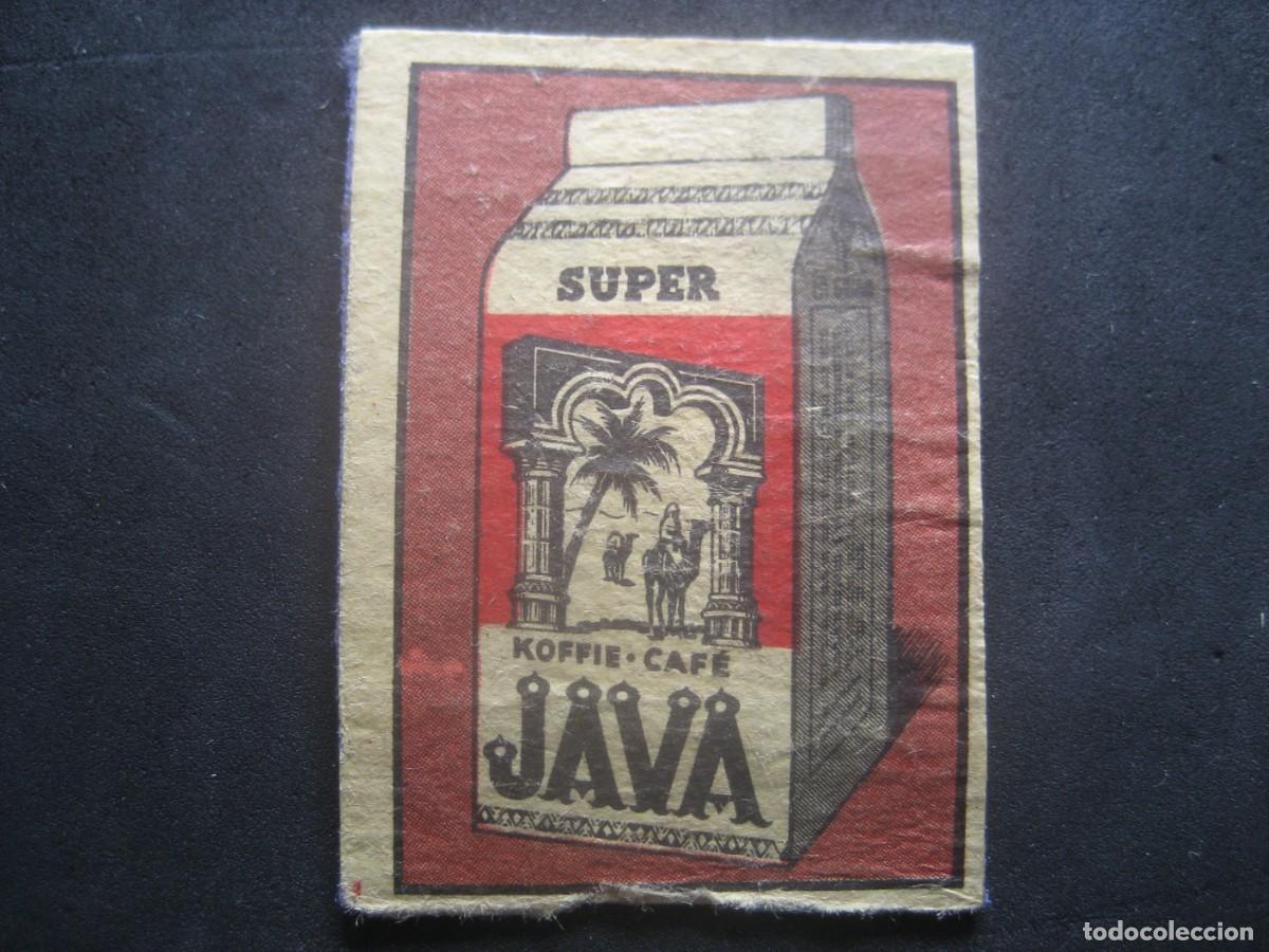 Cajas de cerillas: CAFES JAVA. CARATULA CROMO CAJA DE CERILLAS FOSFOROS - Foto 1