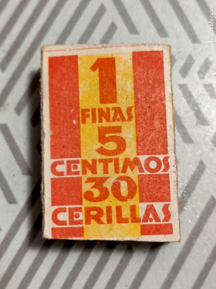 Cajas de cerillas: Antigua caja de cerillas sin usar - Foto 1