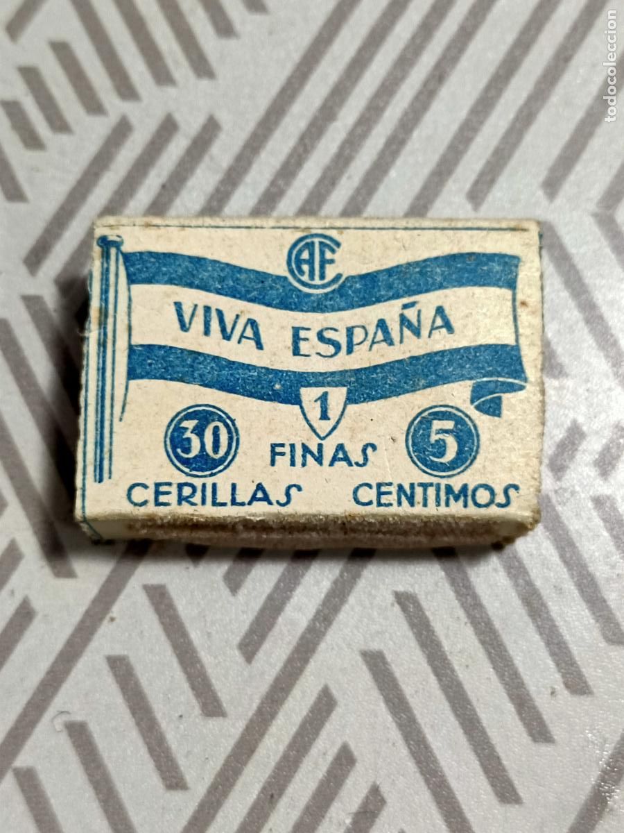 Cajas de cerillas: Antigua caja de cerillas sin usar - Foto 2