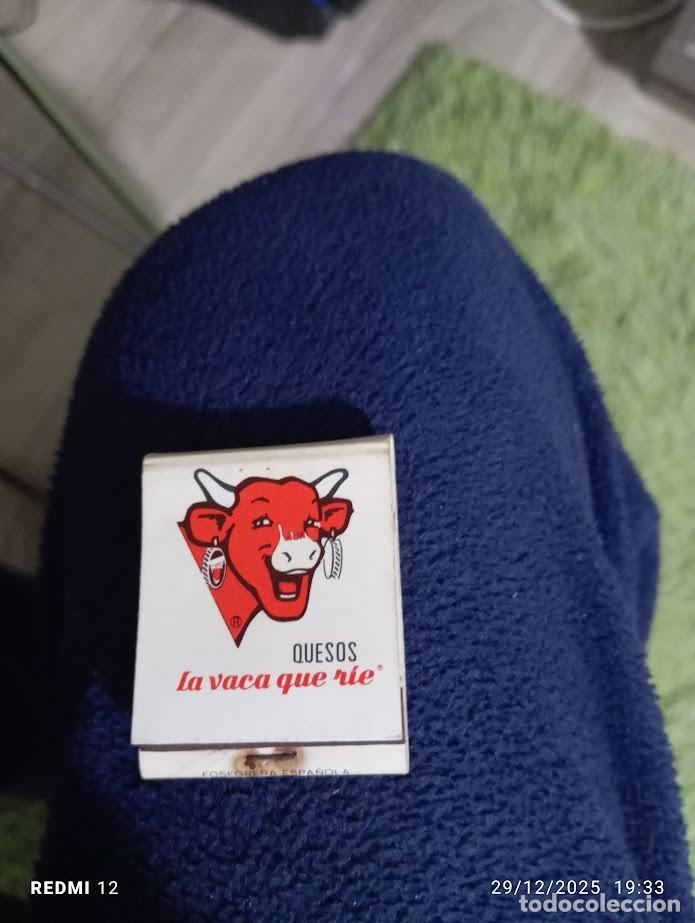 Cajas de cerillas: CAJA DE CERILLAS QUESOS LA VACA QUE RIE - Foto 1