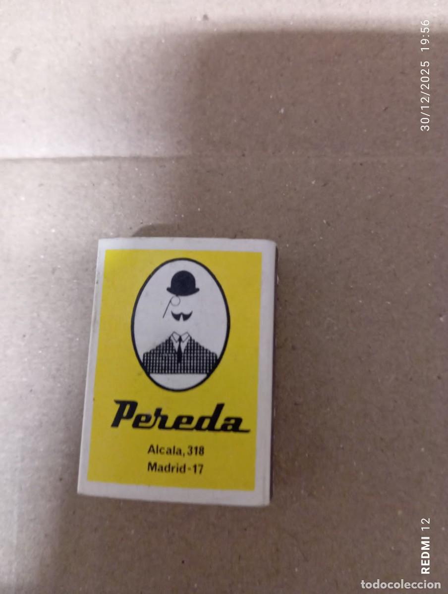 Cajas de cerillas: CAJA DE CERILLAS PEREDA MADRID - Foto 1