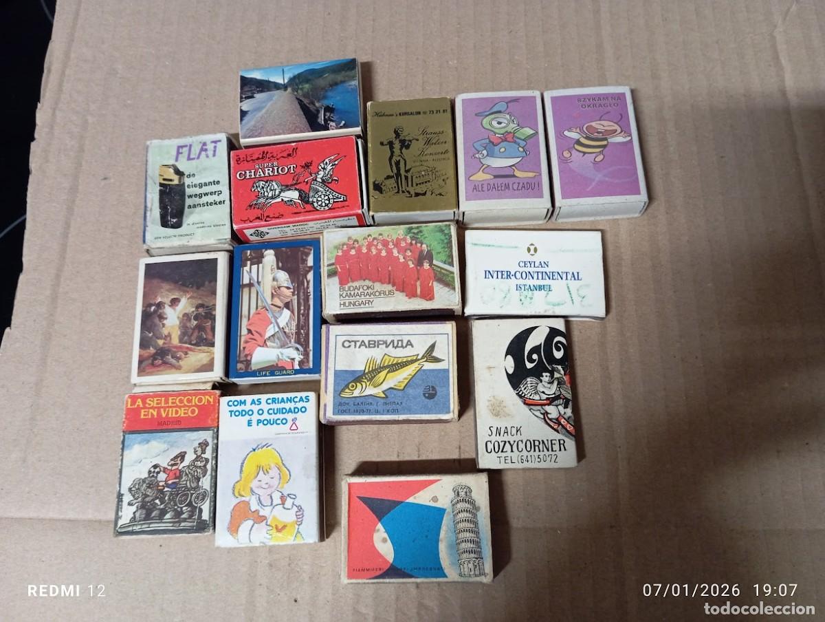 Cajas de cerillas: LOTE 15 CAJAS DE CERILLAS VARIAS - Foto 1