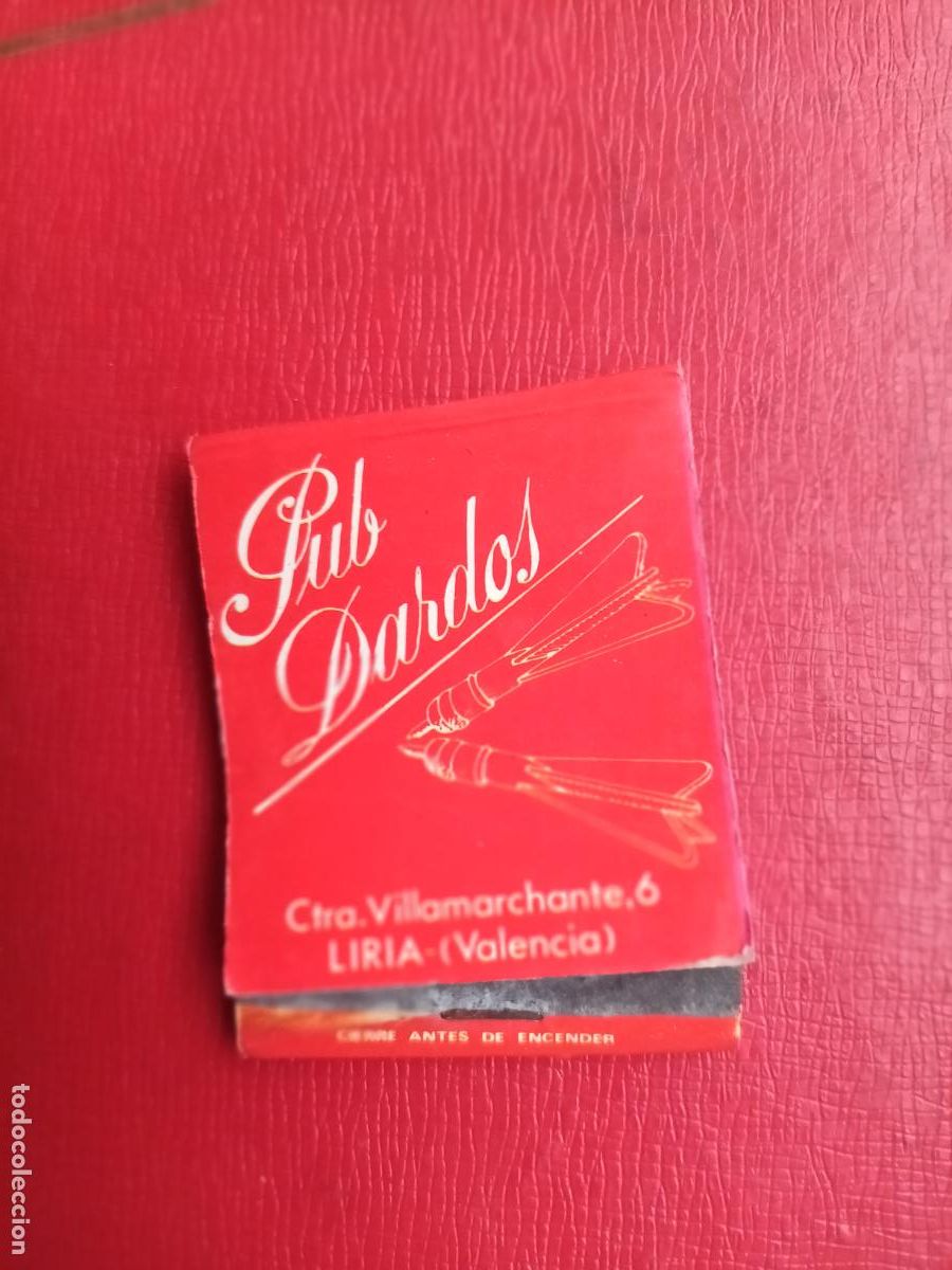 Cajas de Cerillas: Pub Dardos, Liria, Valencia