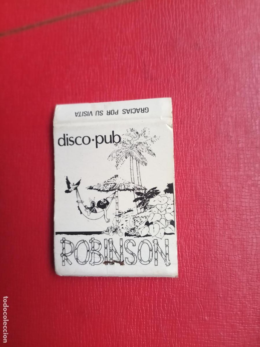 Cajas de cerillas: Disco-pub Robinson, Valencia - Foto 1