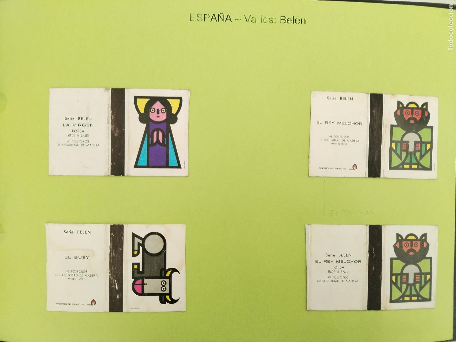 Cajas de Cerillas: COLECCION CAJA DE CERILLAS, ESPA&Ntilde;A, BELEN 4 CAJAS - c171