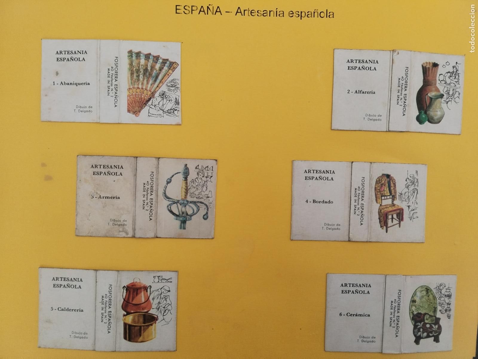 Matchboxes: COLECCION CAJA DE CERILLAS, ESPA&Ntilde;A, ARTESANIA ESPA&Ntilde;OLA, 19 CAJAS - c171