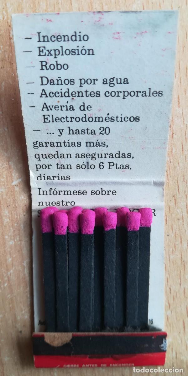 Cajas de cerillas: Caja de cerillas. Reuni&oacute;n de Seguros y Reaseguros, S.A. Alicante. - Foto 4