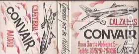 Cajas de Cerillas: CARTERA CERILLAS CALZADOS CONVAIR MADRID