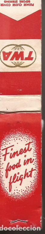 Cajas de Cerillas: CARTERA CERILLAS TWA ESTADOS UNIDOS CON CERILLAS