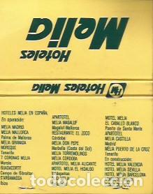 Cajas de Cerillas: CARTERA CERILLAS HOTELES MELIA