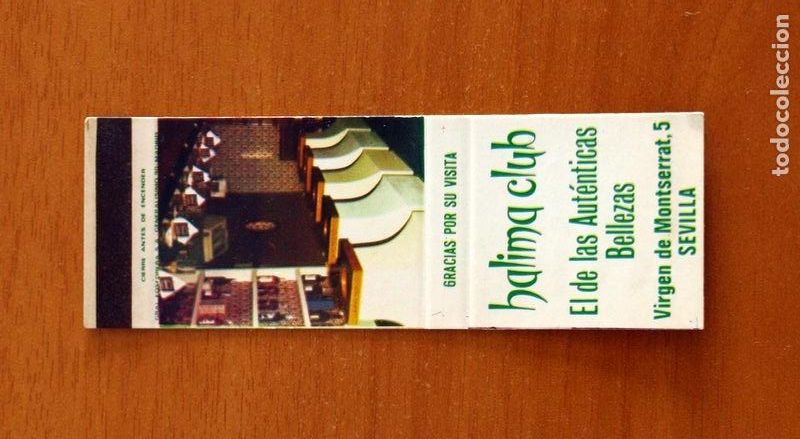 Cajas de Cerillas: Carterita de cerillas - Halima Club, Sevilla - General Fosforera