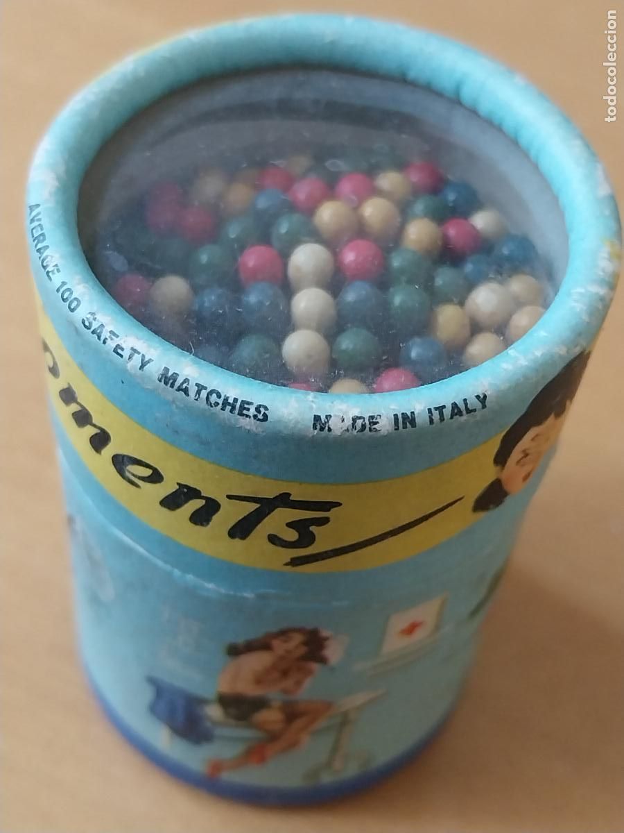 Matchboxes: BOTE CERILLAS ANTIGUAS PUZZLING MOMENTS ITALY 6X4CMS ORIGINAL A&Ntilde;OS 50 60