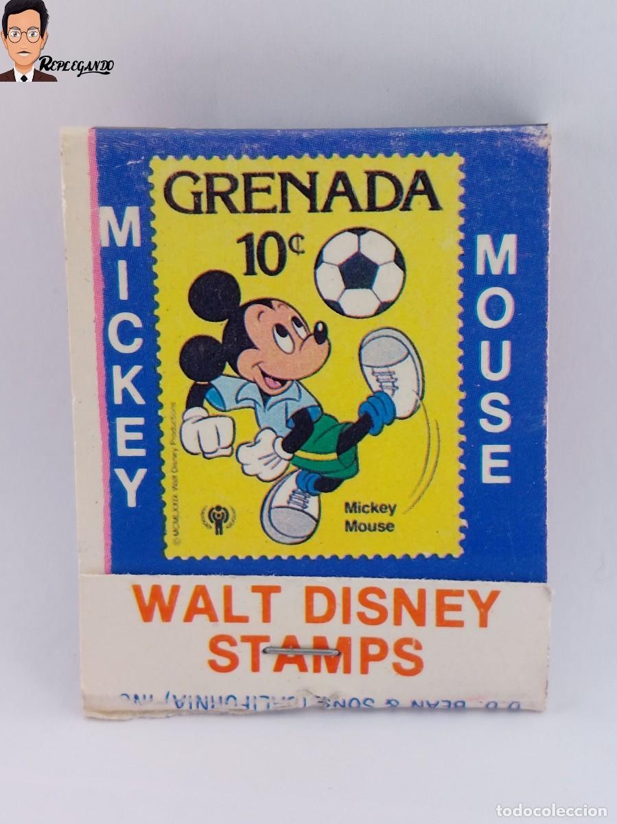 Cajas de Cerillas: VINTAGE CAJA CERILLAS DISNEY MICKEY MOUSE - GOOFY : SELLOS CORREOS STAMPS GRENADA A&Ntilde;OS 70/80