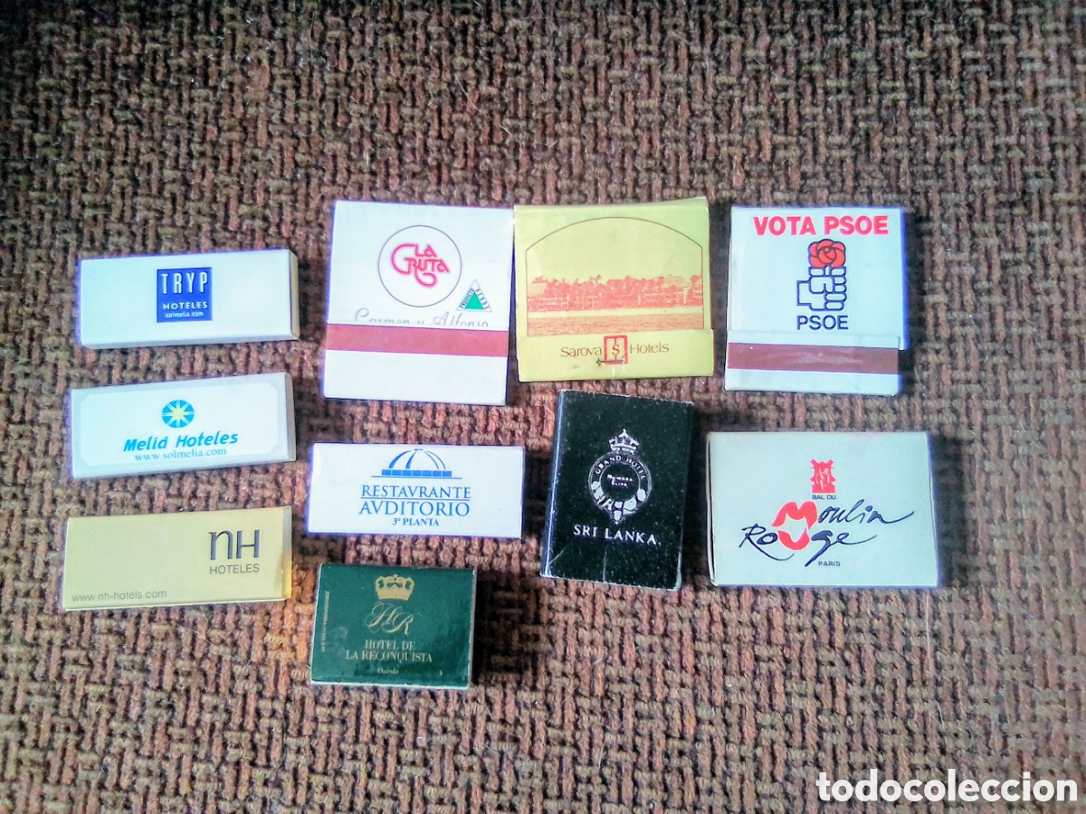 Matchboxes: Lote 12 cajas de cerillas antiguas