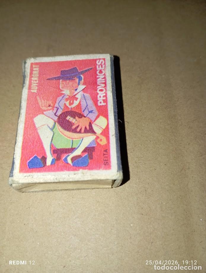 Matchboxes: CERILLAS SEITA PROVINCES