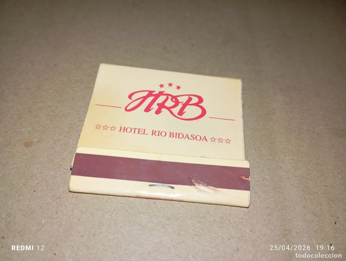 Cajas de Cerillas: CERILLAS HOTEL RIO BIDASOA HONDARRIBIA