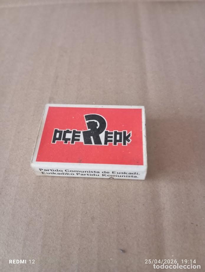 Cajas de Cerillas: CERILLAS PCE EPK PARTIDO COMUNISTA DE EUSKADI
