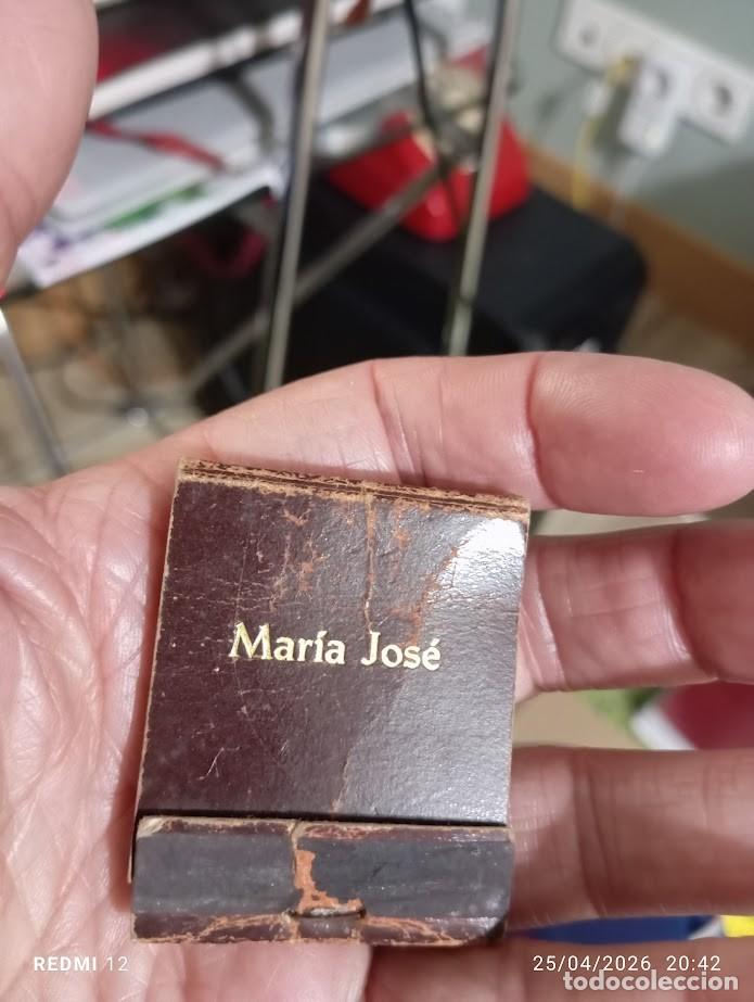 Cajas de Cerillas: CAJA DE CERILLAS MARIA JOSE