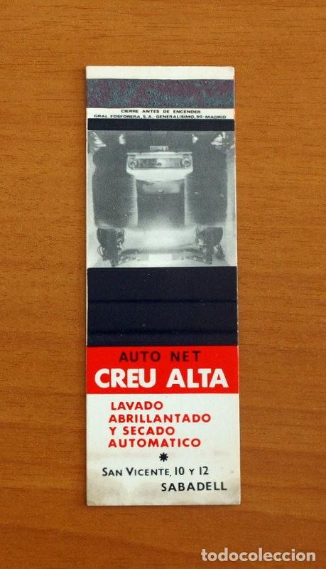 Cajas de Cerillas: Carterita de cerillas - Auto Net Creu Alta - Sabadell - General Fosforera